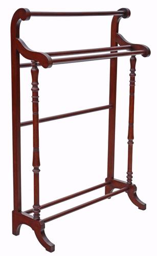 Victorian Mahogany Towel RAil Stand C.1890 (1 of 1)