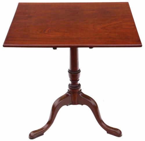 Georgian Mahogany Tilt Top Supper Table Side Wine C.1820 (1 of 9)