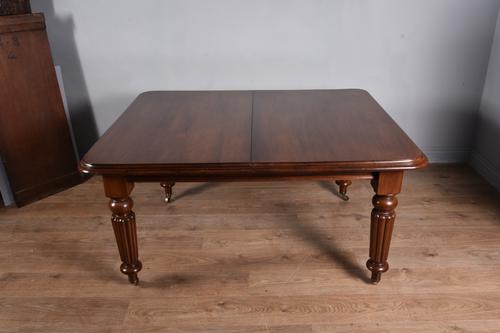 Antique Victorian Mahogany Two Leaf Dining Table Too Seat Ten (1 of 1)