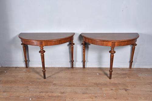 Pair of 19th Century Mahogany Console Tables (1 of 4)