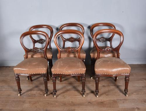 Set of Six Victorian Mahogany Dining Chairs (1 of 5)