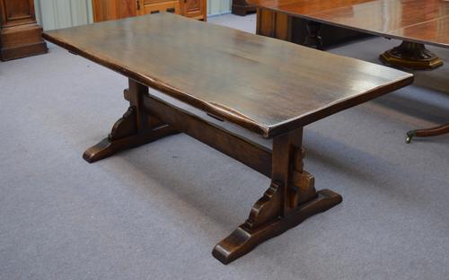 Titchmarsh Goodwin "Style" Oak Refectory Table & 6 Leather Cromwellian Style Chairs (1 of 1) Titchmarsh Goodwin "Style" Oak Refectory Table & 6 Leather Cromwellian Style Chairs (1 of 1)