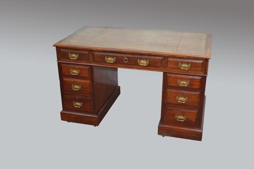 Antique Victorian Pedestal Desk (1 of 1)