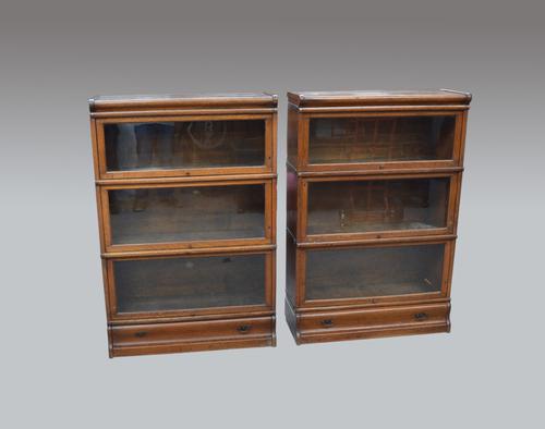 Pair of Oak Globe Wernicke Bookcases c.1900 (1 of 1)