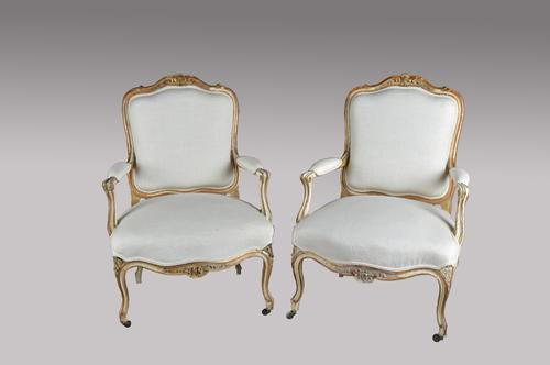Pair of 19th Century French Louis Style Fauteuils Armchairs (1 of 1) Pair of 19th Century French Louis Style Fauteuils Armchairs (1 of 1)