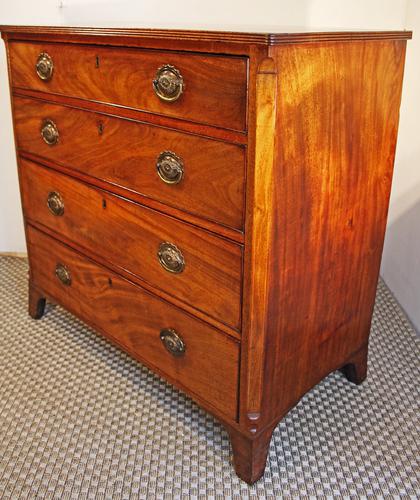 19th Century Georgian Mahogany Chest of Drawers (1 of 1)