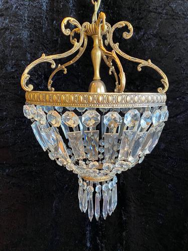 A French Small Bag Antique Chandelier (1 of 12) A French Small Bag Antique Chandelier (1 of 12)