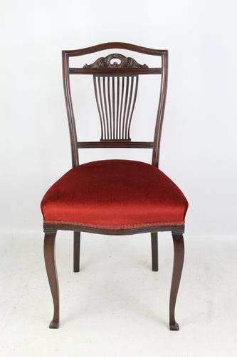 Antique Edwardian Mahogany Dressing Table Chair (1 of 12)