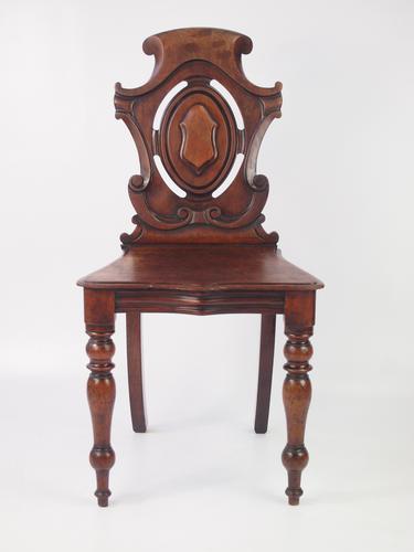 Victorian Mahogany Shield Back Hall Chair (1 of 1)