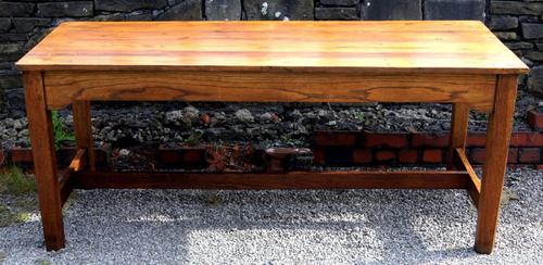 Pine & Oak Victorian Farmhouse Refectory Table c.1870 (1 of 1)