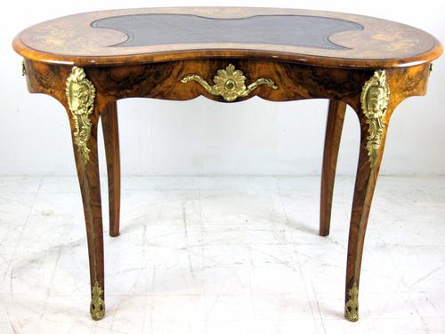 Superb Victorian Burr Walnut Ormolu Mounted Desk c.1860 (1 of 1)