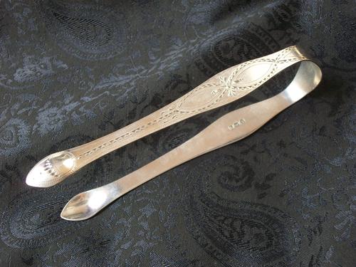 Antique Georgian sterling silver sugar tongs, Peter & Ann Bateman 1791 ( free postage to UK) (1 of 1)