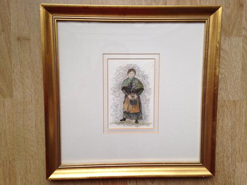 Original pastel painting signed by noted artist Lelia Pissarro 'Madame Heude' (1 of 1)