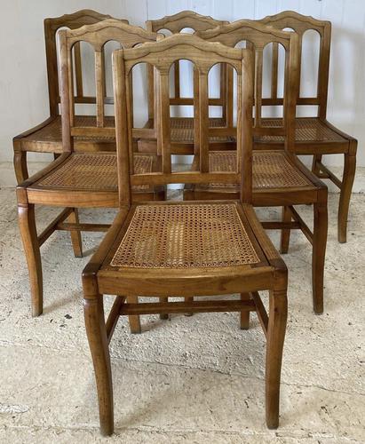 Set of 6 French Dining Chairs c.1900 (1 of 7)