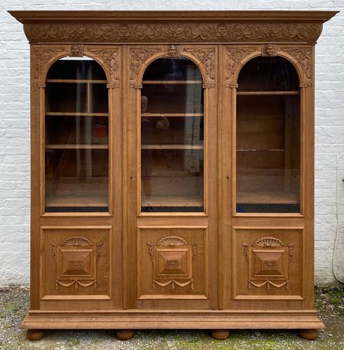 Exceptional Large French Oak Bookcase c.1850 (1 of 19)