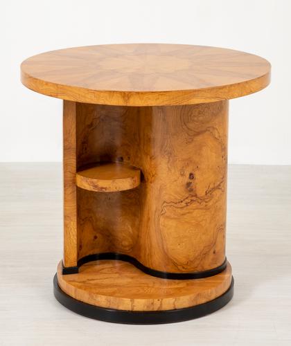 Stylish Figured Ash Art Deco Occasional Table (1 of 9)