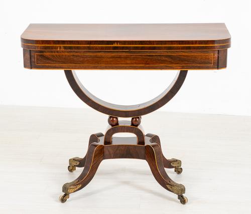 Regency Rosewood Card Table (1 of 11)