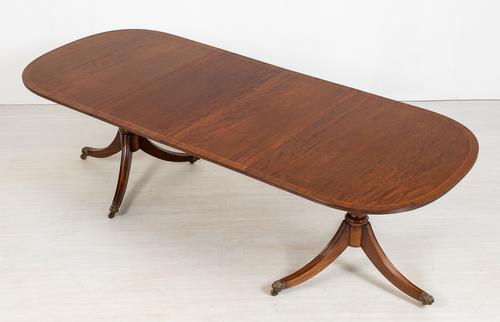 Regency Style Mahogany 2 Leaf Extending Dining Table (1 of 7)