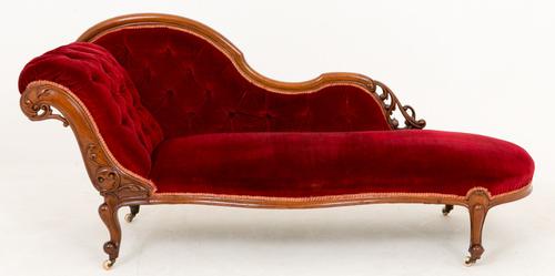 Stunning Mahogany Chaise Longue c.1860 (1 of 1)