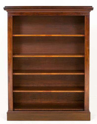 Large Victorian Mahogany Open Bookcase (1 of 7)