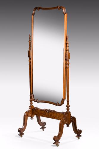 Early 20th Century Mahogany Framed Cheval Mirror (1 of 1)