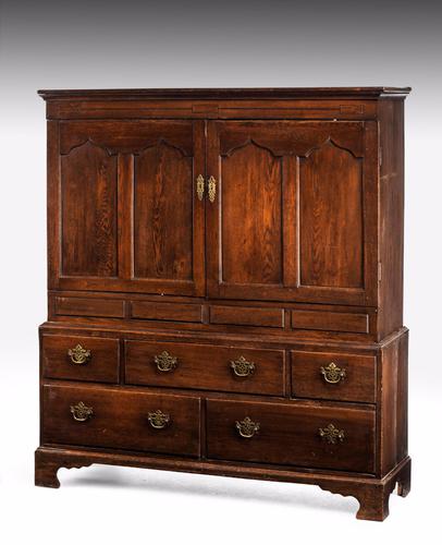 Early 19th Century Antique Housekeepers Oak Cupboard (1 of 1) Early 19th Century Antique Housekeepers Oak Cupboard (1 of 1)