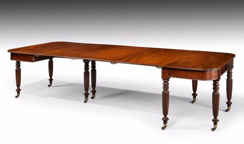 Late Georgian Mahogany Two Section Dining Table c.1825 (1 of 1)