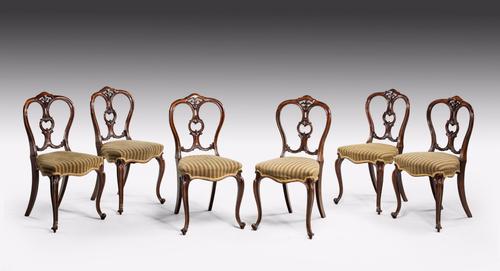 Set of 6 Mid Victorian Rosewood Balloon Back Chairs (1 of 1) Set of 6 Mid Victorian Rosewood Balloon Back Chairs (1 of 1)