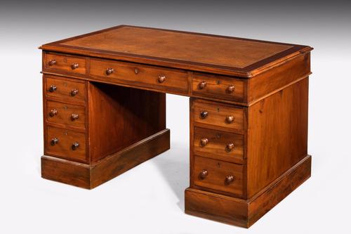 Late 19th Century Mahogany Pedestal Desk (1 of 1)