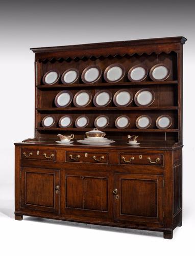 Late 18th Century Oak Dresser with Delft Rack (1 of 1)