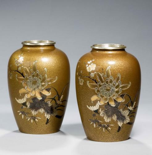Pair of Japanese 19th Century Bronze Vases (1 of 5) Pair of Japanese 19th Century Bronze Vases (1 of 5)
