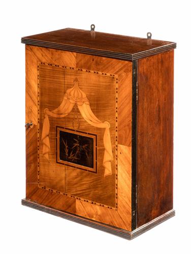 Late 19th Century Wall Hanging Cabinet in Finely Cut Timbers (1 of 1) Late 19th Century Wall Hanging Cabinet in Finely Cut Timbers (1 of 1)