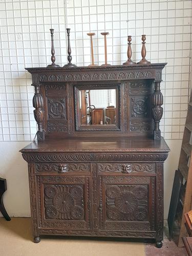Antique Oak Sideboard c.1900 (1 of 8) Antique Oak Sideboard c.1900 (1 of 8)