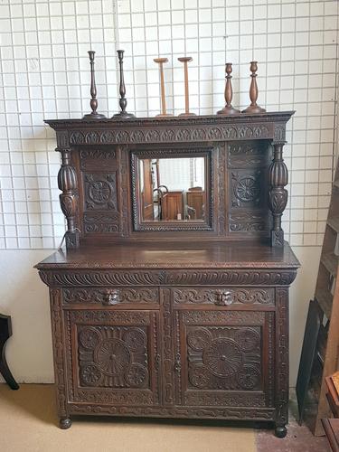 Antique Oak Sideboard c.1900 (1 of 8)