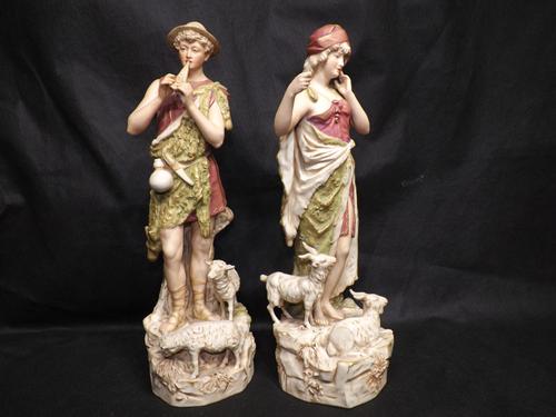 Pair of Royal Dux Figures c.1900 (1 of 1)