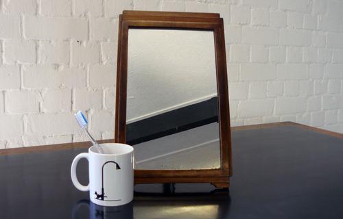 English 1930s Art Deco Shaving Dressing Table Mirror LA110298
