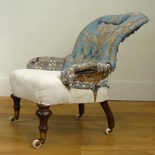 Pretty Victorian Parlour Drawing Room Chair c.1860 (1 of 12)