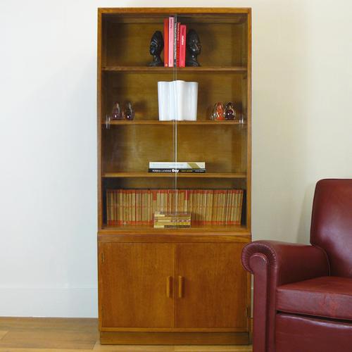 Great CC41 Post War British Oak Glazed Bookcase Cabinet (1 of 15)