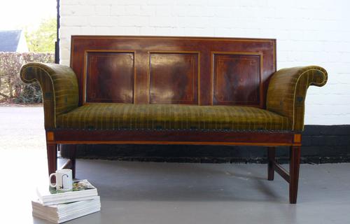 Unusual Very Attractive and Striking Edwardian Settle / Sofa (1 of 1)