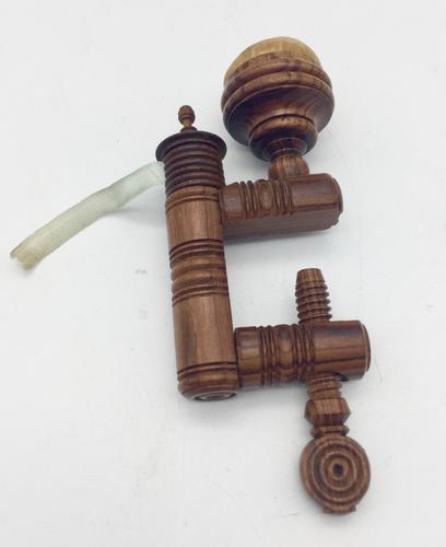 Antique Walnut Wood Treen Sewing Clamp c.1865 (1 of 5) Antique Walnut Wood Treen Sewing Clamp c.1865 (1 of 5)