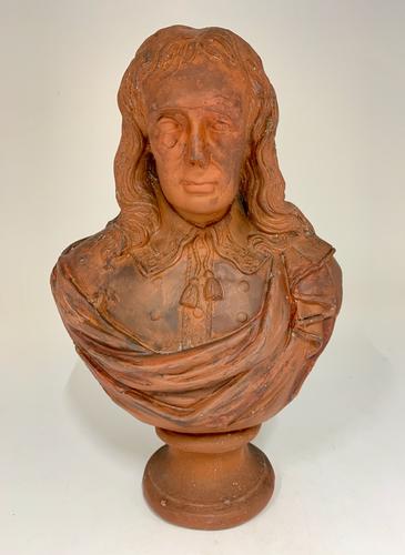 Antique Terra Cotta Library Bust Poet John Milton circa 1850 (1 of 9) Antique Terra Cotta Library Bust Poet John Milton circa 1850 (1 of 9)