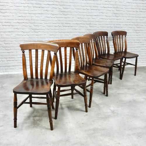 Set of 6 Vintage Windsor Kitchen Chairs (1 of 6)