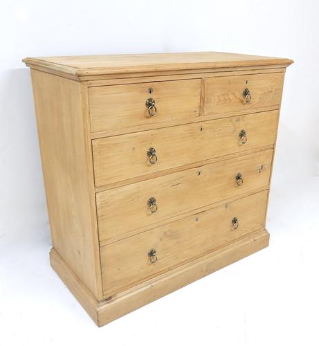 Victorian Pine Chest of Drawers (1 of 1)