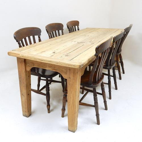 Pine Farmhouse Kitchen Table (1 of 1)