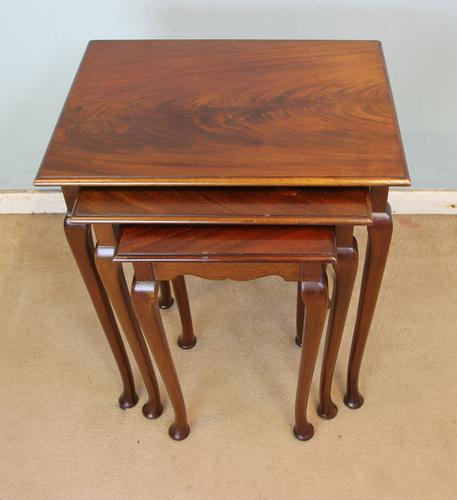 Nest of Three Mahogany Tables (1 of 7)