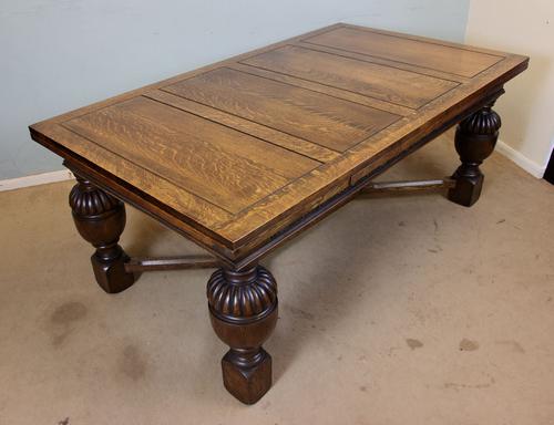 Large Draw Leaf Dining Table C.1920 (1 of 1)