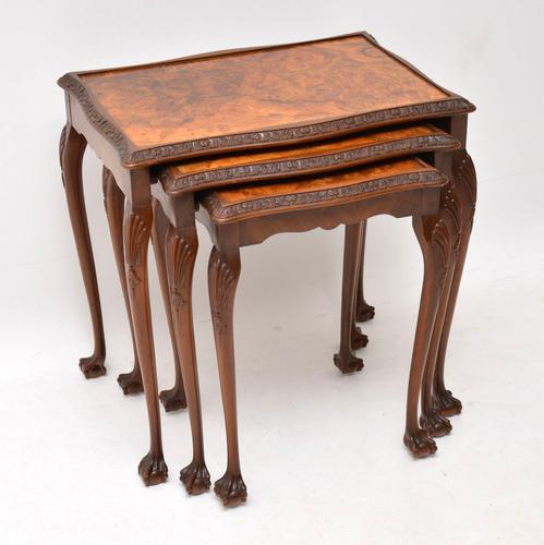 Antique Burr Walnut Nest of Tables (1 of 9)