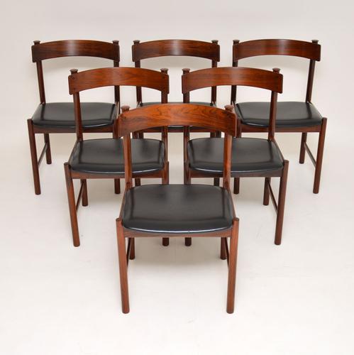 1960s Danish Vintage Rosewood Dining Chairs – Set of 6 (1 of 15)