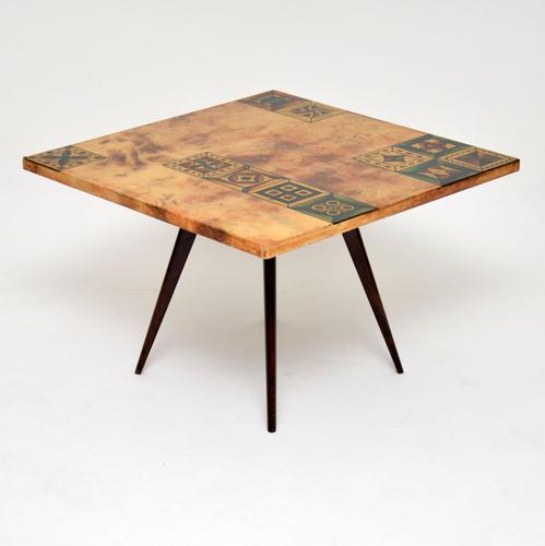 1960s Italian Lacquered Parchment Coffee Table by Aldo Tura (1 of 11)