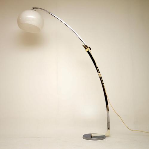 1970s Vintage Italian Extending Arc Floor Lamp (1 of 7)